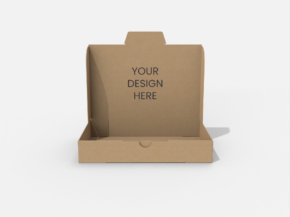 包装盒厂家-双插锁翻盖盒型设计结构图