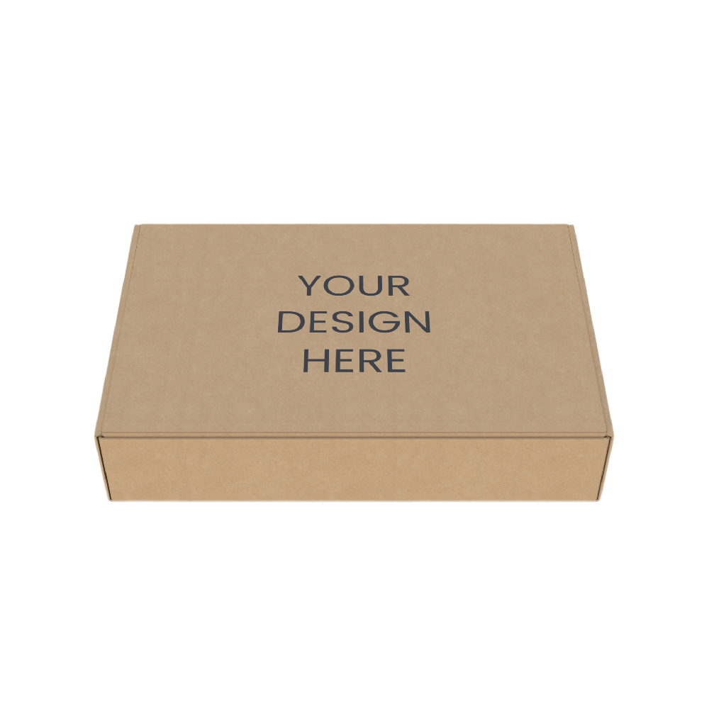 包装盒定制-无插舌飞机盒型设计结构图